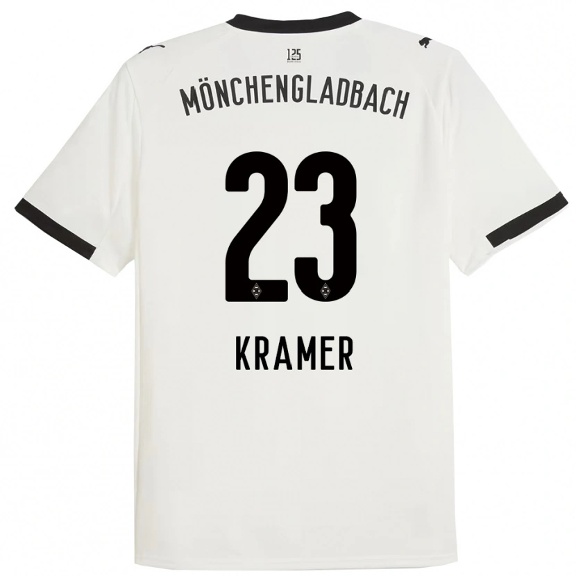 Danxen Criança Camisola Christoph Kramer #23 Branco Preto Principal 2025/26 Camisa Brasil