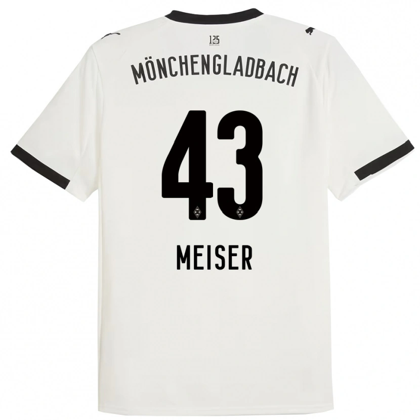 Danxen Criança Camisola Tyler Meiser #43 Branco Preto Principal 2025/26 Camisa Brasil