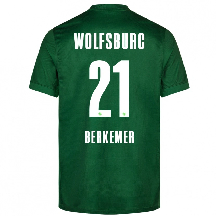Danxen Criança Camisola Melvin Berkemer #21 Verde Branco Principal 2025/26 Camisa Brasil