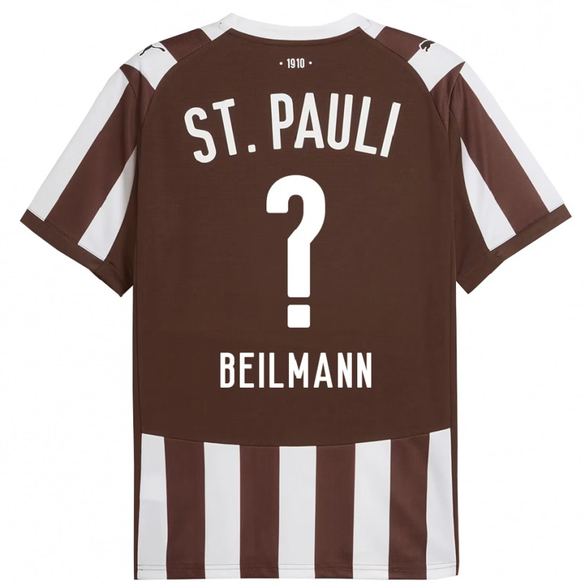 Danxen Criança Camisola Erwin Beilmann #0 Café Branco Principal 2025/26 Camisa Brasil