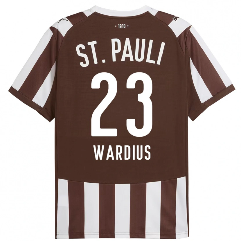 Danxen Criança Camisola Jack Wardius #23 Café Branco Principal 2025/26 Camisa Brasil