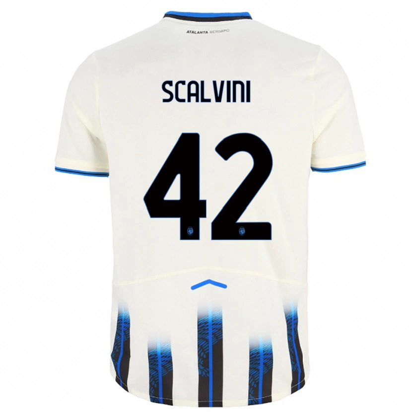 Danxen Criança Camisola Giorgio Scalvini #42 Branco Azul Alternativa 2025/26 Camisa Brasil