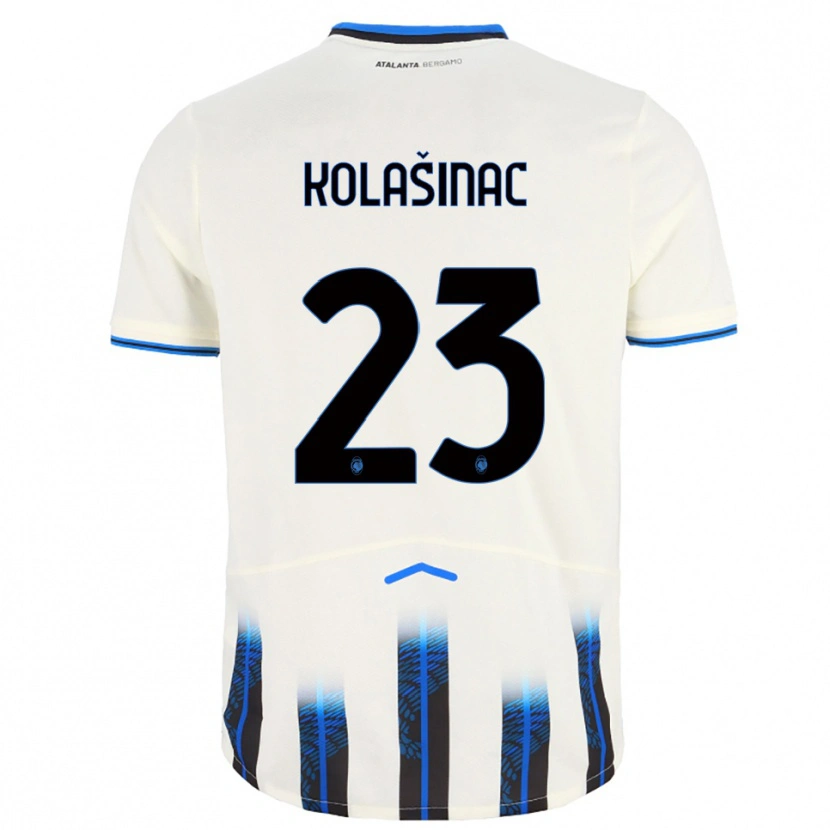 Danxen Criança Camisola Sead Kolasinac #23 Branco Azul Alternativa 2025/26 Camisa Brasil
