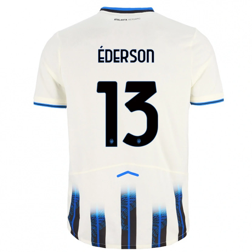 Danxen Criança Camisola Éderson #13 Branco Azul Alternativa 2025/26 Camisa Brasil