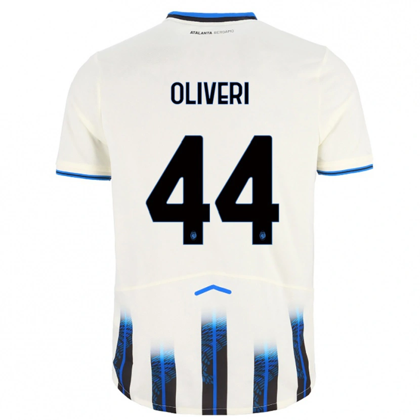 Danxen Criança Camisola Andrea Oliveri #44 Branco Azul Alternativa 2025/26 Camisa Brasil