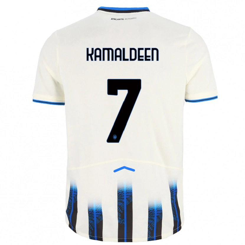 Danxen Criança Camisola Kamaldeen Sulemana #7 Branco Azul Alternativa 2025/26 Camisa Brasil