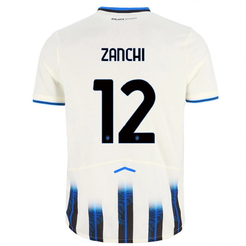 Danxen Criança Camisola Edoardo Zanchi #12 Branco Azul Alternativa 2025/26 Camisa Brasil
