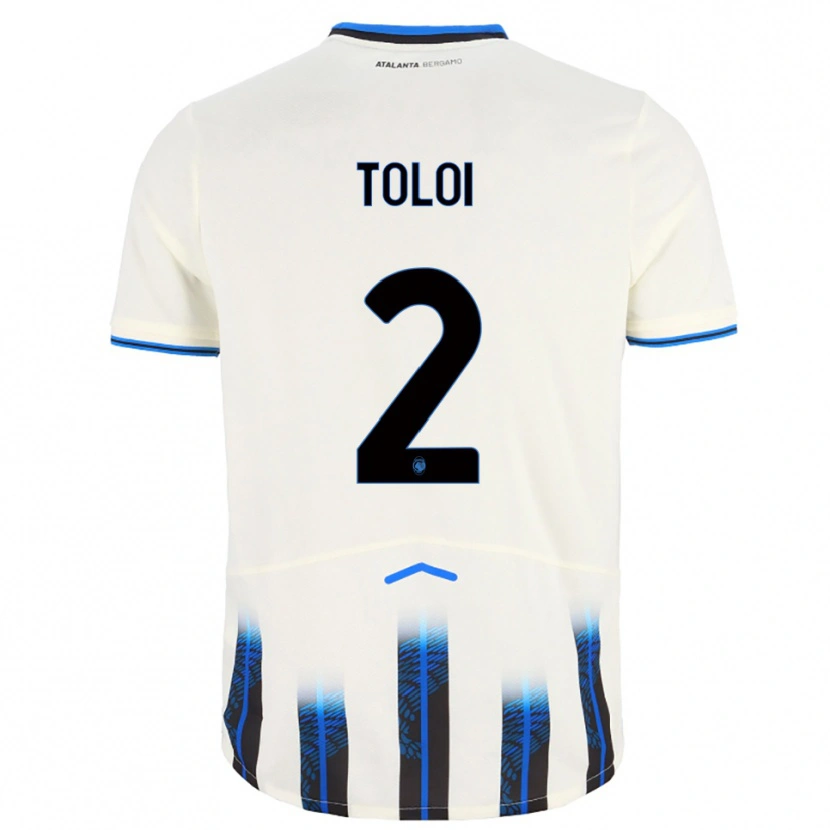 Danxen Criança Camisola Rafael Toloi #2 Branco Azul Alternativa 2025/26 Camisa Brasil