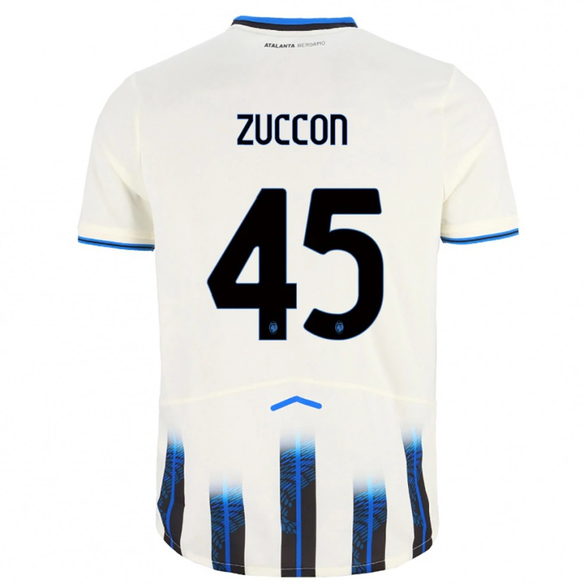 Danxen Criança Camisola Federico Zuccon #45 Branco Azul Alternativa 2025/26 Camisa Brasil