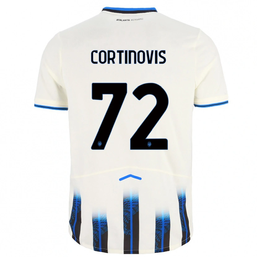 Danxen Criança Camisola Alessandro Cortinovis #72 Branco Azul Alternativa 2025/26 Camisa Brasil