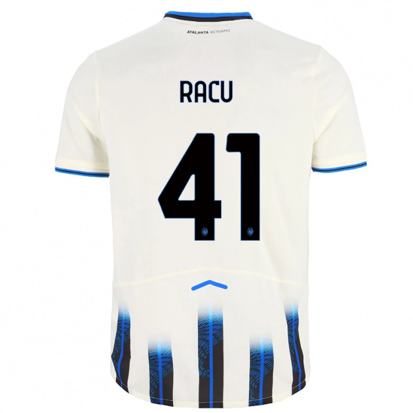 Danxen Criança Camisola Andrei Racu #41 Branco Azul Alternativa 2025/26 Camisa Brasil