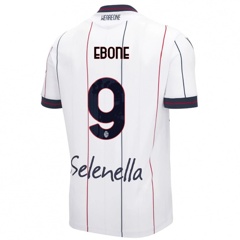 Danxen Criança Camisola Tommaso Ebone #9 Branco Azul Royal Alternativa 2025/26 Camisa Brasil