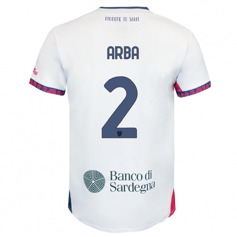 Danxen Criança Camisola Federico Arba #2 Branco Marinho Vermelho Alternativa 2025/26 Camisa Brasil