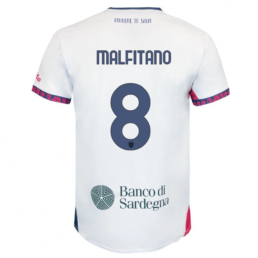 Danxen Criança Camisola Roberto Malfitano #8 Branco Marinho Vermelho Alternativa 2025/26 Camisa Brasil