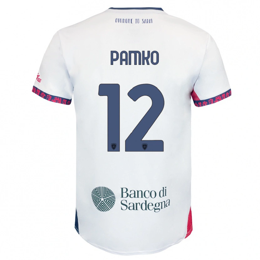 Danxen Criança Camisola Dmytro Panko #12 Branco Marinho Vermelho Alternativa 2025/26 Camisa Brasil