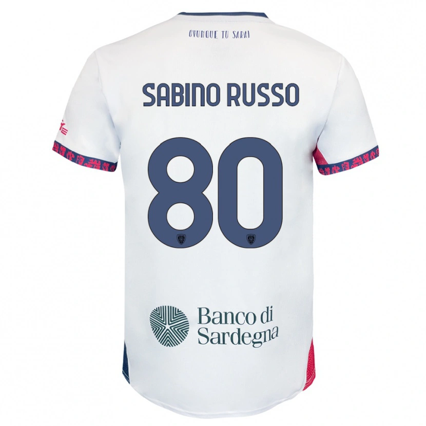 Danxen Criança Camisola Alessandro Sabino Russo #80 Branco Marinho Vermelho Alternativa 2025/26 Camisa Brasil