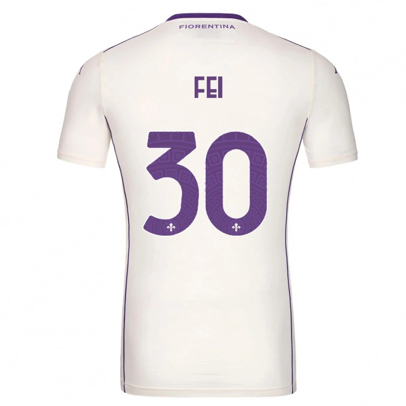 Danxen Criança Camisola Gianmaria Fei #30 Branco Roxo Vermelho Alternativa 2025/26 Camisa Brasil