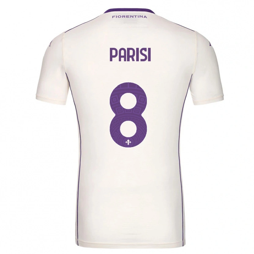 Danxen Criança Camisola Alice Parisi #8 Branco Roxo Vermelho Alternativa 2025/26 Camisa Brasil