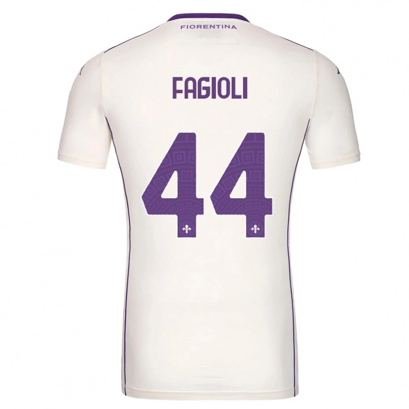 Danxen Criança Camisola Nicolò Fagioli #44 Branco Roxo Vermelho Alternativa 2025/26 Camisa Brasil