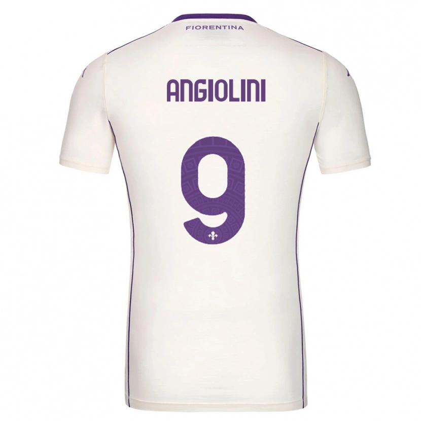 Danxen Criança Camisola Gianmarco Angiolini #9 Branco Roxo Vermelho Alternativa 2025/26 Camisa Brasil