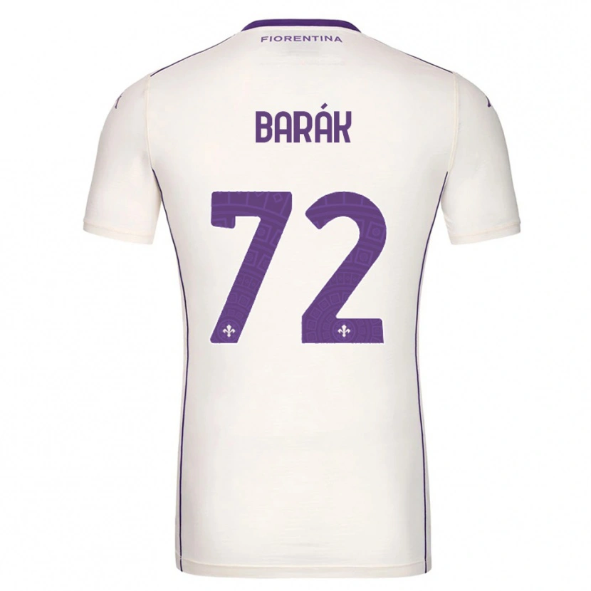 Danxen Criança Camisola Antonín Barák #72 Branco Roxo Vermelho Alternativa 2025/26 Camisa Brasil