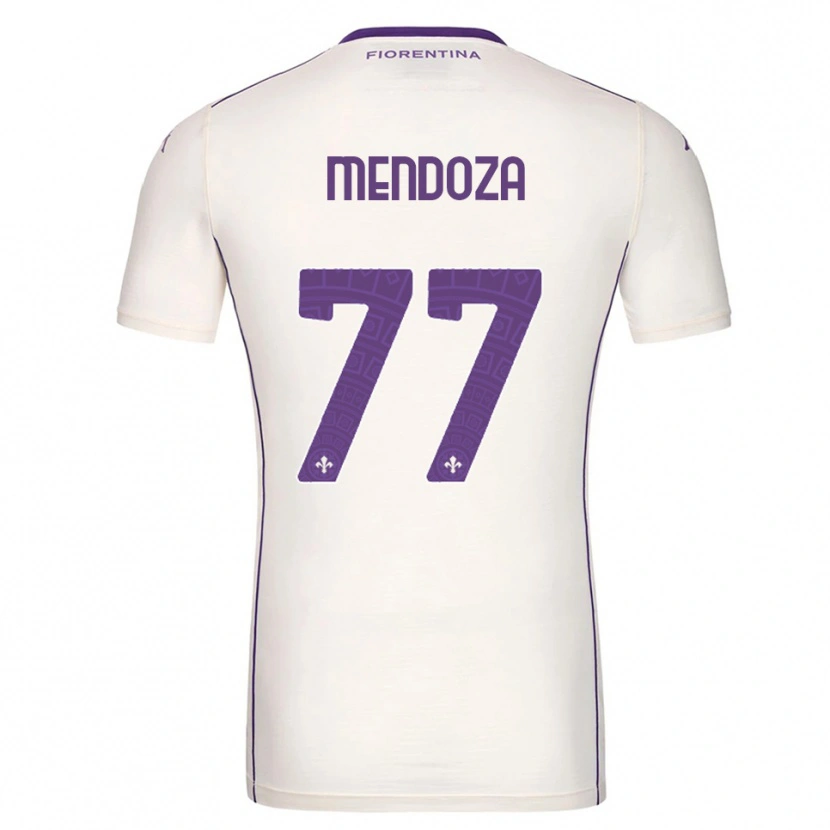 Danxen Criança Camisola William Mendoza #77 Branco Roxo Vermelho Alternativa 2025/26 Camisa Brasil