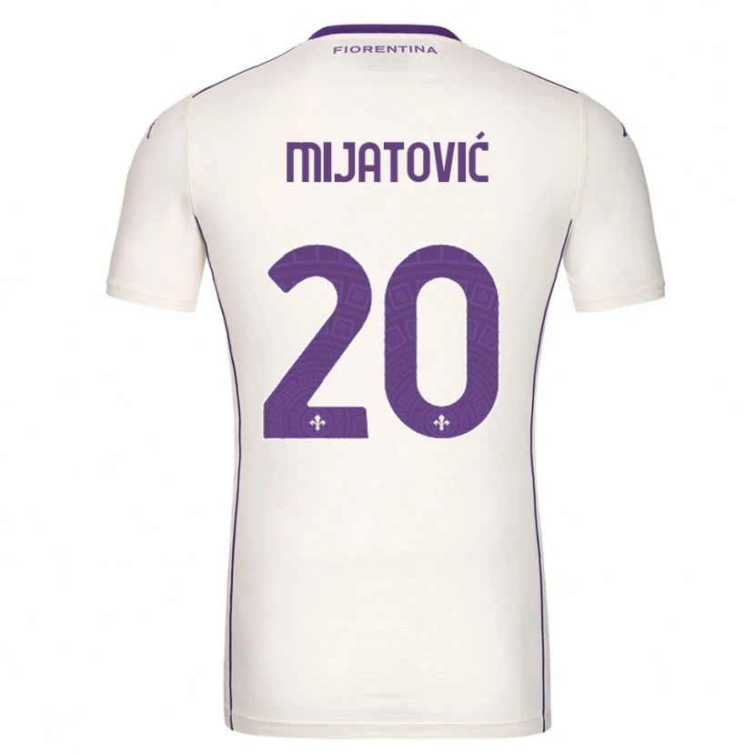 Danxen Criança Camisola Milica Mijatović #20 Branco Roxo Vermelho Alternativa 2025/26 Camisa Brasil