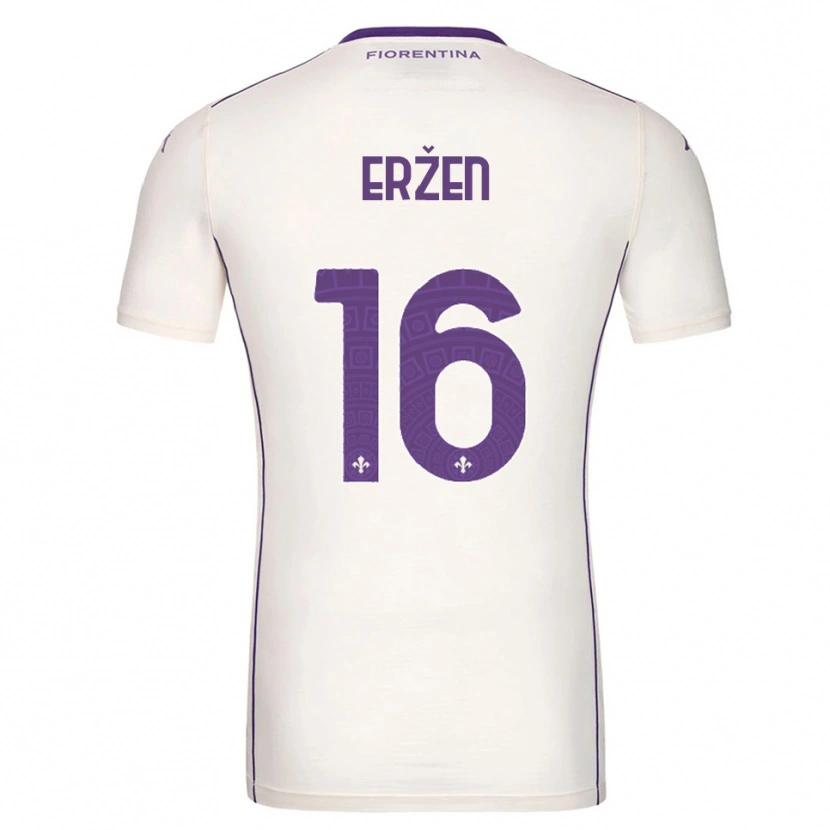 Danxen Criança Camisola Kaja Eržen #16 Branco Roxo Vermelho Alternativa 2025/26 Camisa Brasil