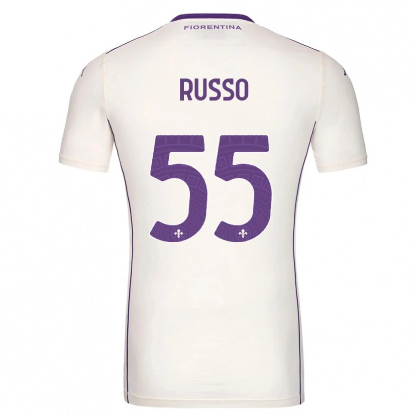 Danxen Criança Camisola Federica Russo #55 Branco Roxo Vermelho Alternativa 2025/26 Camisa Brasil