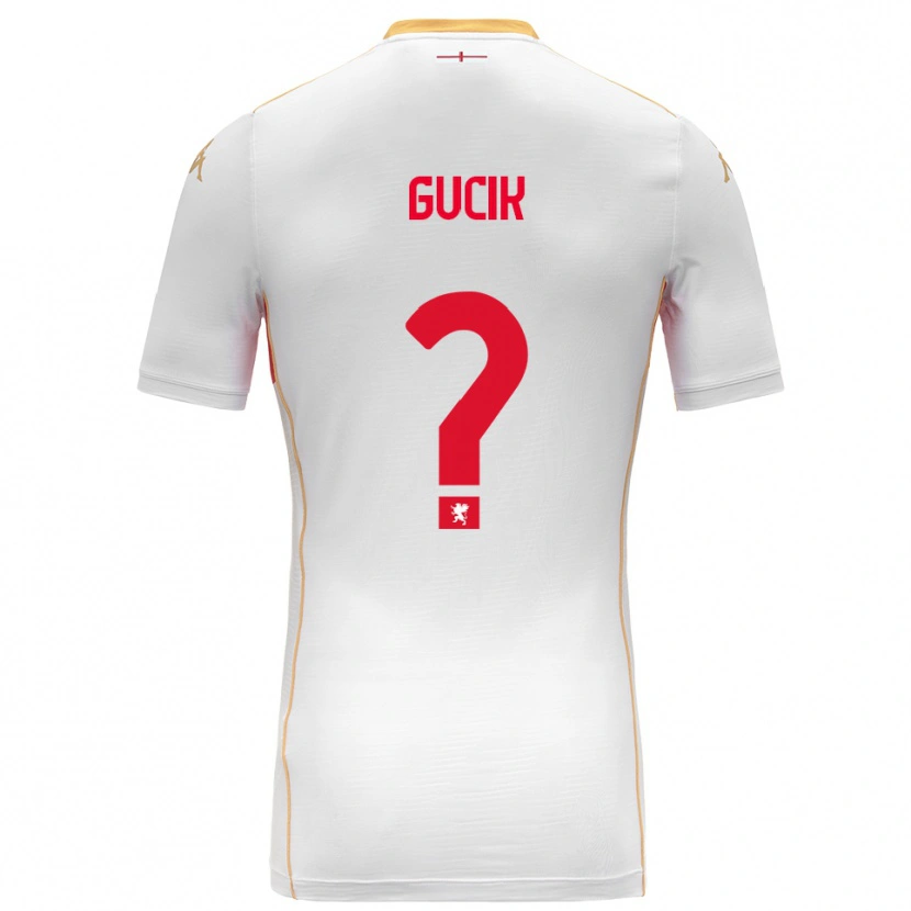 Danxen Criança Camisola Nicolas Gucik #0 Branco Vermelho Alternativa 2025/26 Camisa Brasil