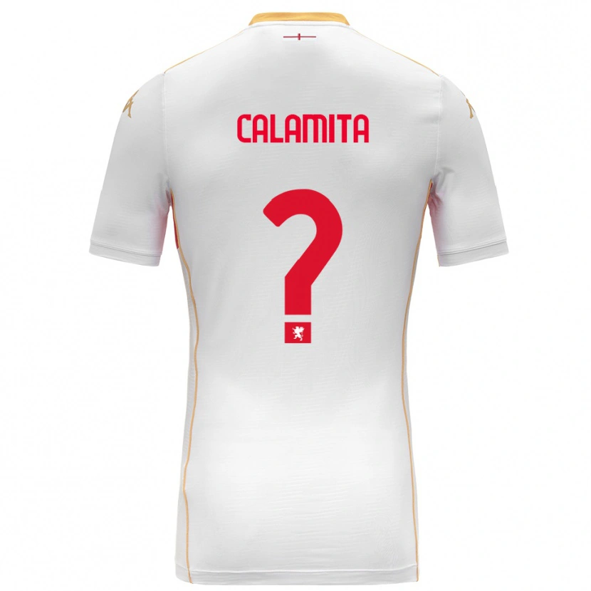 Danxen Criança Camisola Samuele Calamita #0 Branco Vermelho Alternativa 2025/26 Camisa Brasil