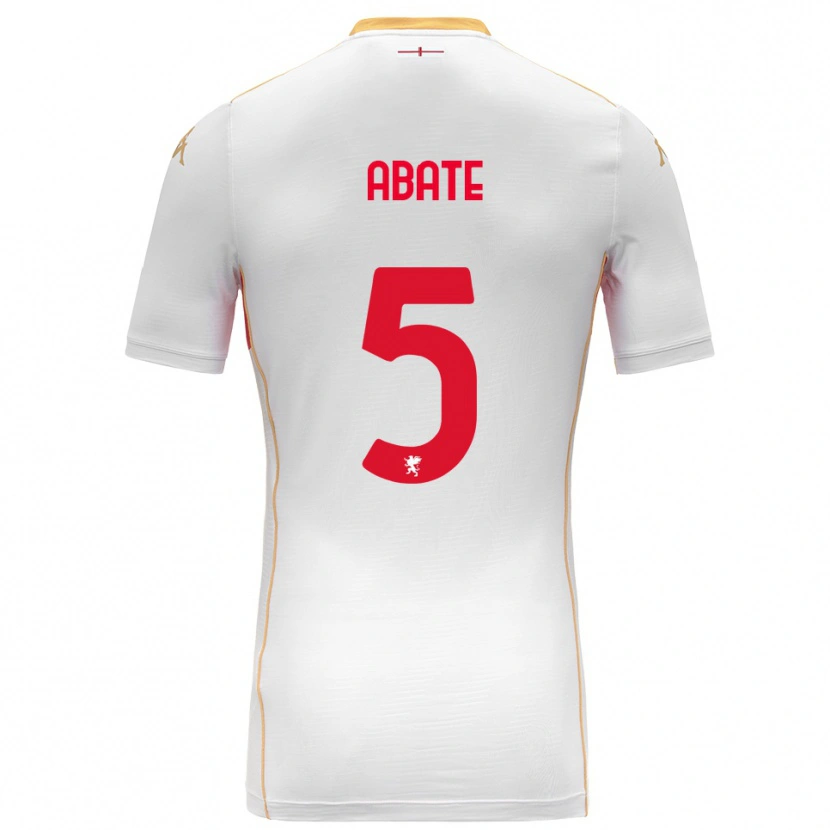 Danxen Criança Camisola Giada Abate #5 Branco Vermelho Alternativa 2025/26 Camisa Brasil