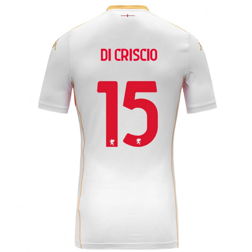 Danxen Criança Camisola Federica Di Criscio #15 Branco Vermelho Alternativa 2025/26 Camisa Brasil