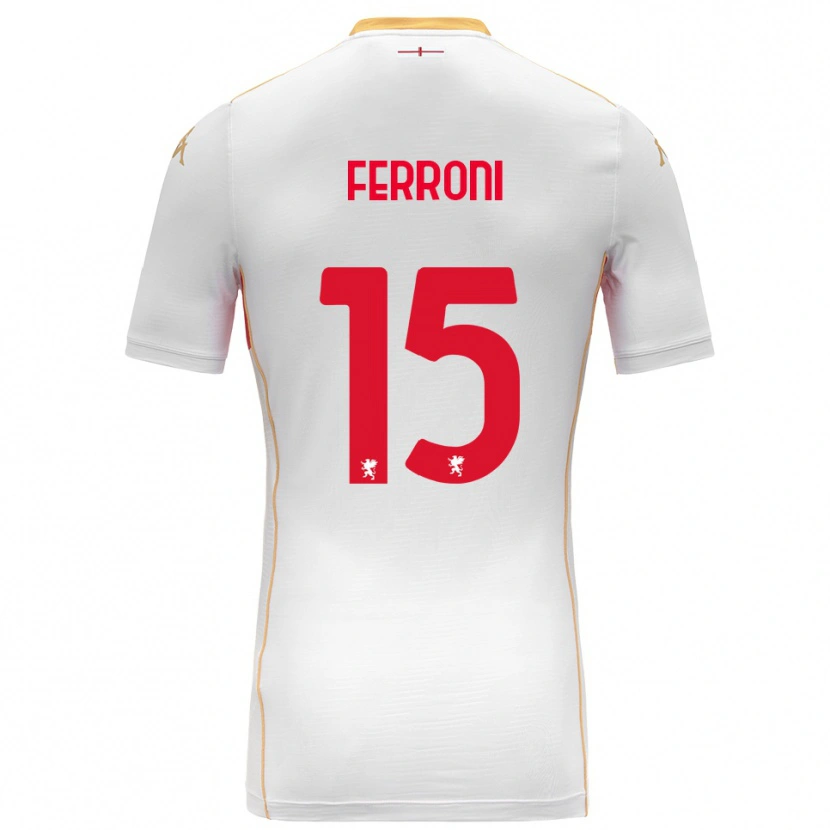 Danxen Criança Camisola Leonardo Ferroni #15 Branco Vermelho Alternativa 2025/26 Camisa Brasil