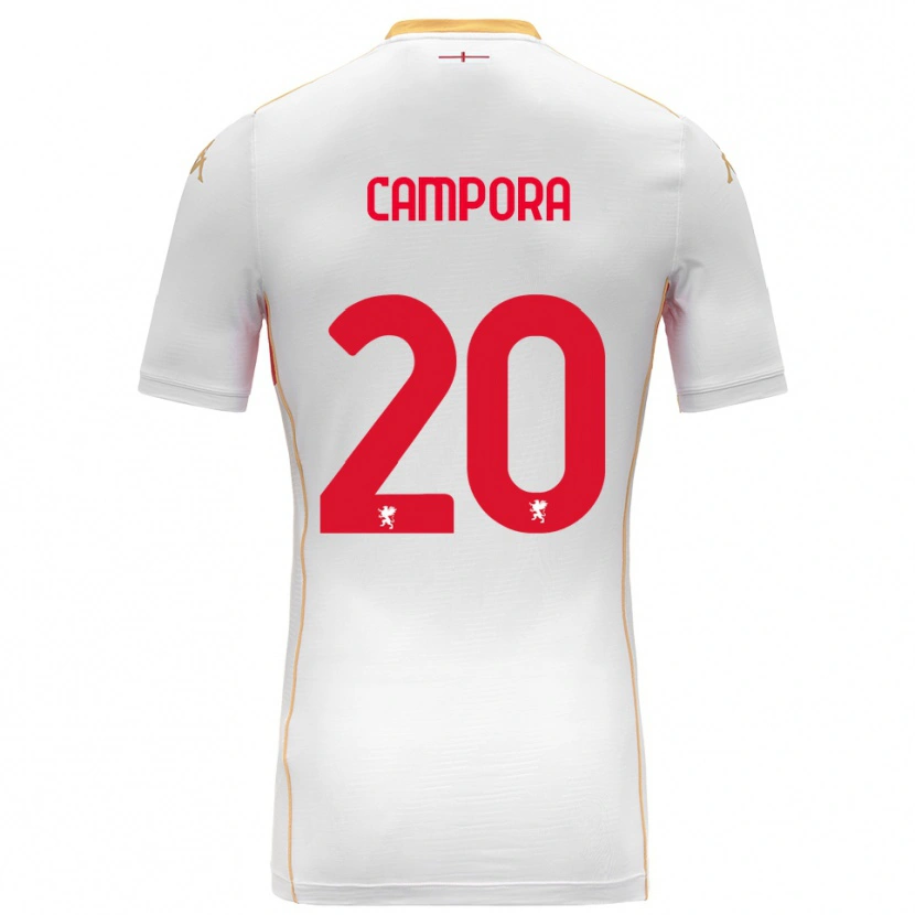 Danxen Criança Camisola Alice Campora #20 Branco Vermelho Alternativa 2025/26 Camisa Brasil