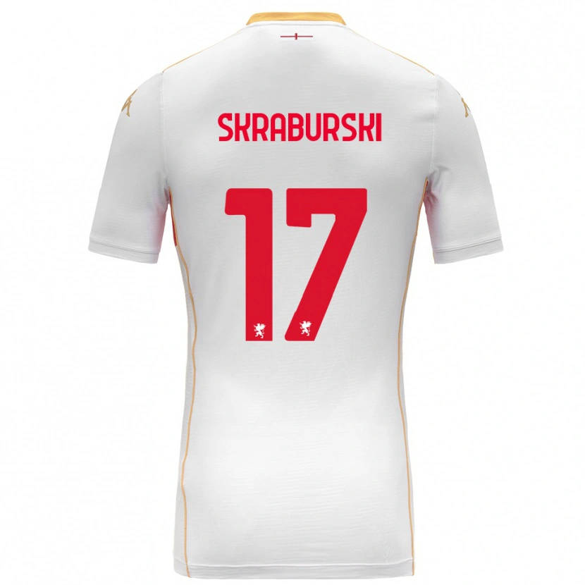 Danxen Criança Camisola Borys Skraburski #17 Branco Vermelho Alternativa 2025/26 Camisa Brasil