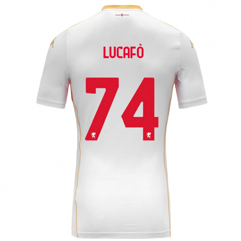 Danxen Criança Camisola Sara Lucafò #74 Branco Vermelho Alternativa 2025/26 Camisa Brasil