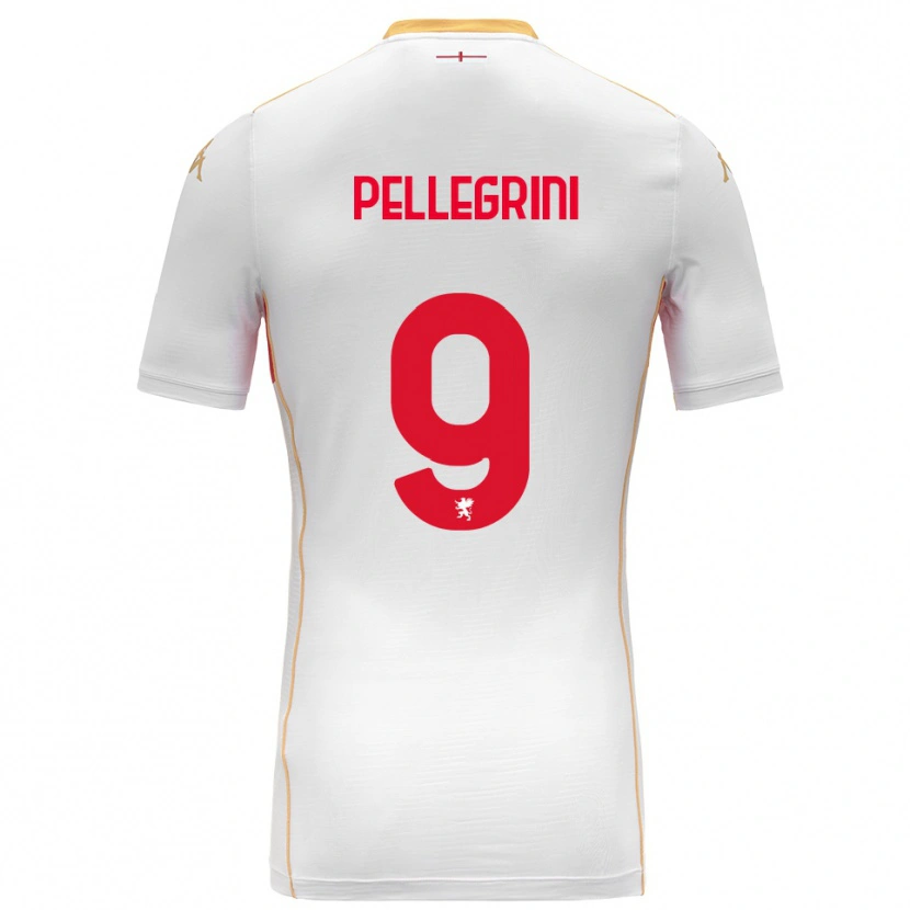 Danxen Criança Camisola Fernando Pellegrini #9 Branco Vermelho Alternativa 2025/26 Camisa Brasil