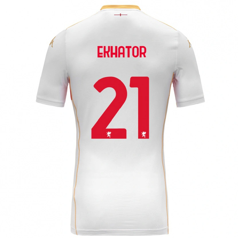 Danxen Criança Camisola Jeff Ekhator #21 Branco Vermelho Alternativa 2025/26 Camisa Brasil