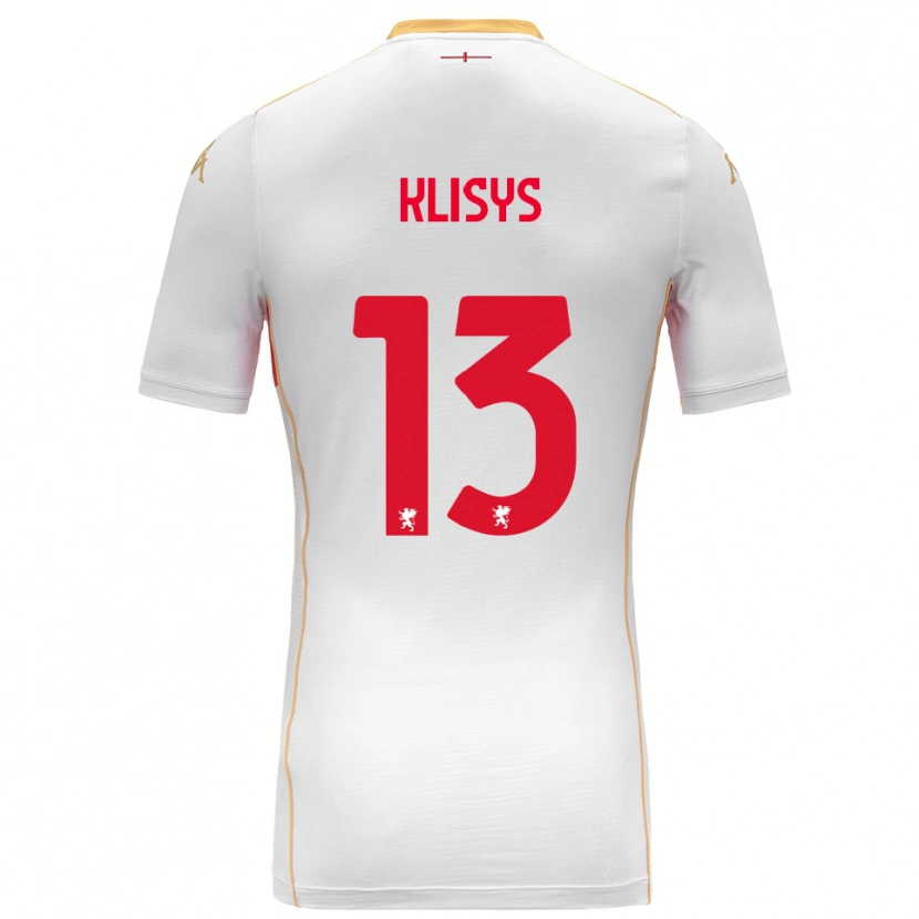Danxen Criança Camisola Lukas Klišys #13 Branco Vermelho Alternativa 2025/26 Camisa Brasil