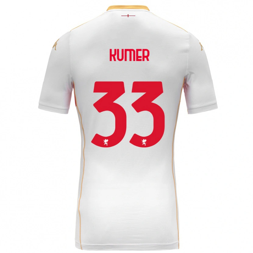 Danxen Criança Camisola Alin Kumer Celik #33 Branco Vermelho Alternativa 2025/26 Camisa Brasil