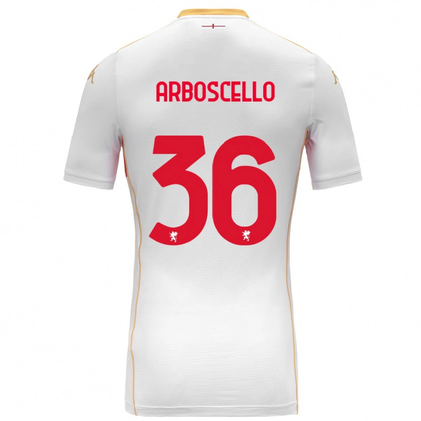 Danxen Criança Camisola Riccardo Arboscello #36 Branco Vermelho Alternativa 2025/26 Camisa Brasil