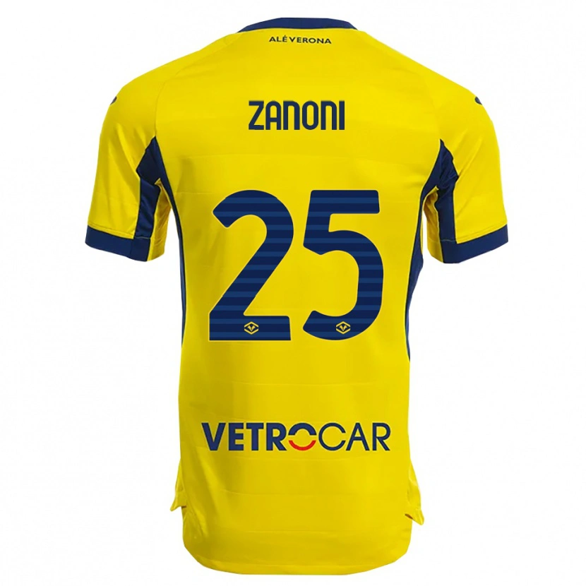 Danxen Criança Camisola Greta Zanoni #25 Amarelo Marinho Alternativa 2025/26 Camisa Brasil
