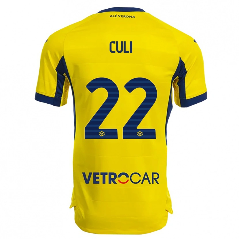 Danxen Criança Camisola Daniel Culi #22 Amarelo Marinho Alternativa 2025/26 Camisa Brasil