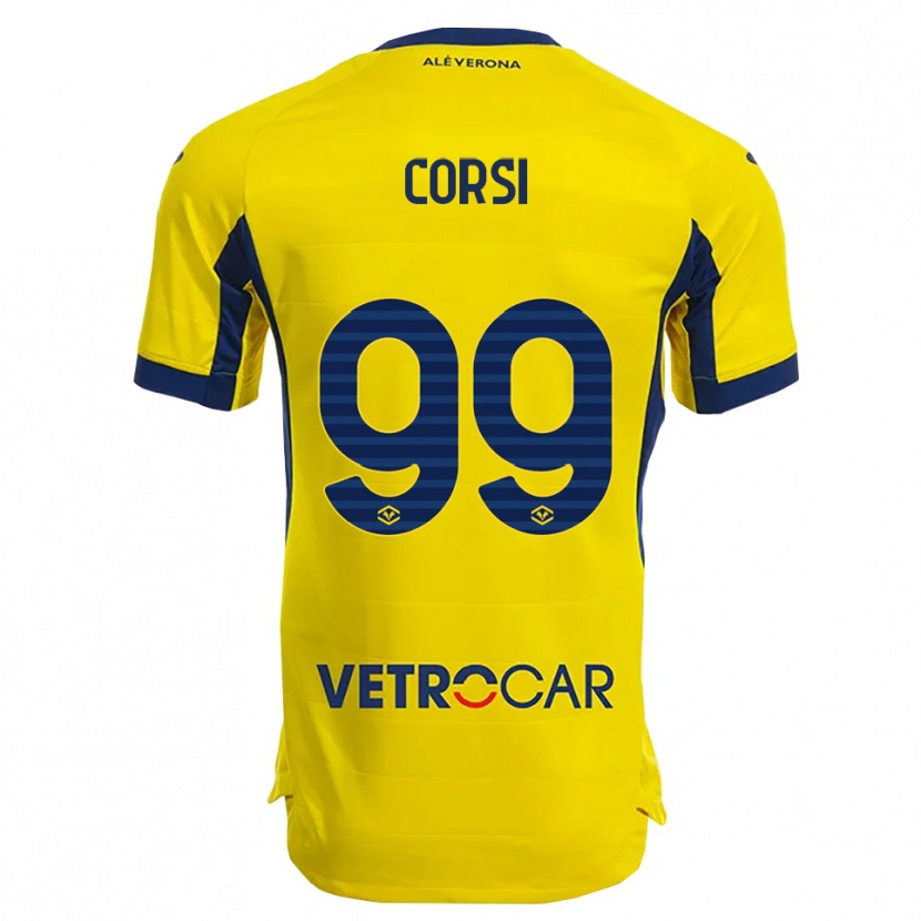 Danxen Criança Camisola Sara Corsi #99 Amarelo Marinho Alternativa 2025/26 Camisa Brasil