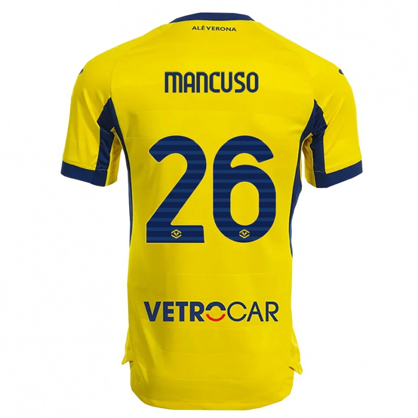 Danxen Criança Camisola Giulia Mancuso #26 Amarelo Marinho Alternativa 2025/26 Camisa Brasil