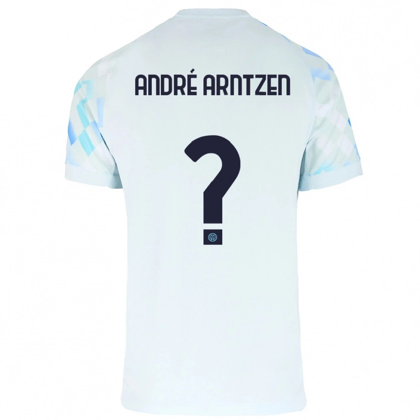 Danxen Criança Camisola Matheo André Arntzen #0 Branco Azul Alternativa 2025/26 Camisa Brasil