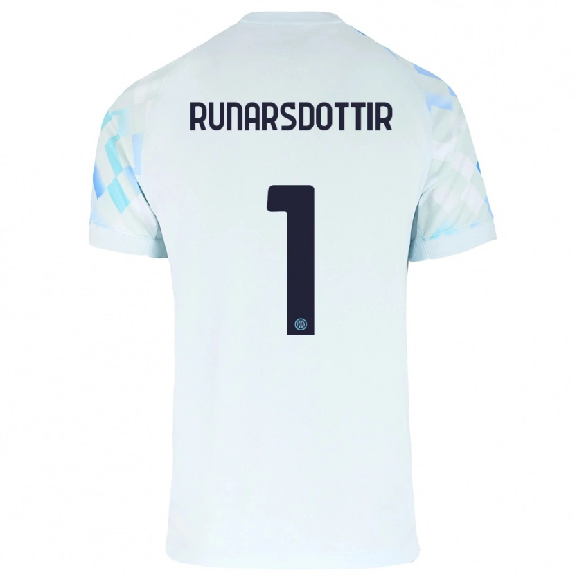 Danxen Criança Camisola Cecilía Rán Rúnarsdóttir #1 Branco Azul Alternativa 2025/26 Camisa Brasil