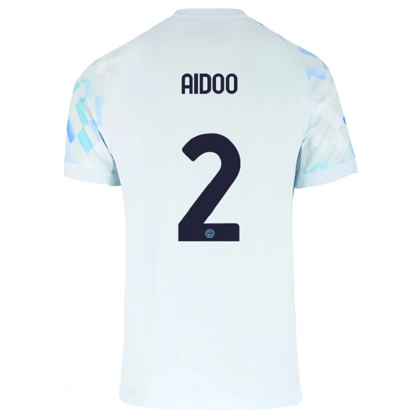 Danxen Criança Camisola Mike Aidoo #2 Branco Azul Alternativa 2025/26 Camisa Brasil
