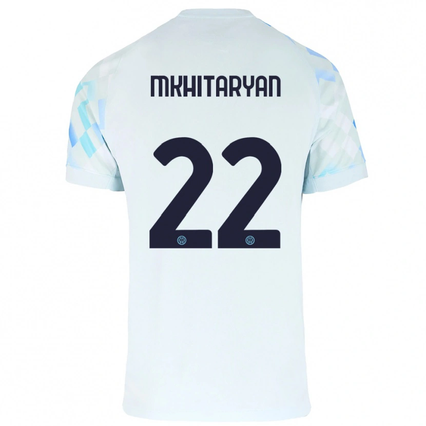 Danxen Criança Camisola Henrikh Mkhitaryan #22 Branco Azul Alternativa 2025/26 Camisa Brasil
